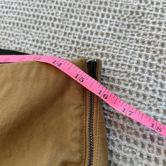 Everlane Side Zip Stretch Cotton Work Pants – Tan Size 8| High-Rise Ankle-Length - Picture 4 of 8